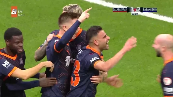 GOL | Galatasaray 1-2 Başakşehir (K. Piatek)