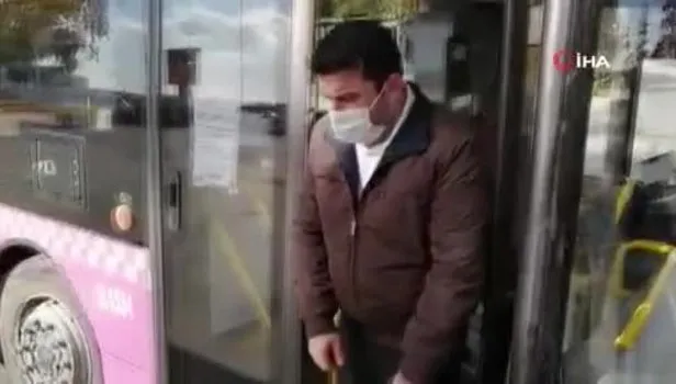 Karantinada olmasına rağmen otobüs sürerken yakalanan şoför: Soyunayım bir de gel öyle çek