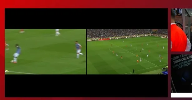 Trabzonspor - Galatasaray maçında olay yaratan pozisyon! Çizgi yanlış mı çizildi? Mustafa Çulcu yorumladı