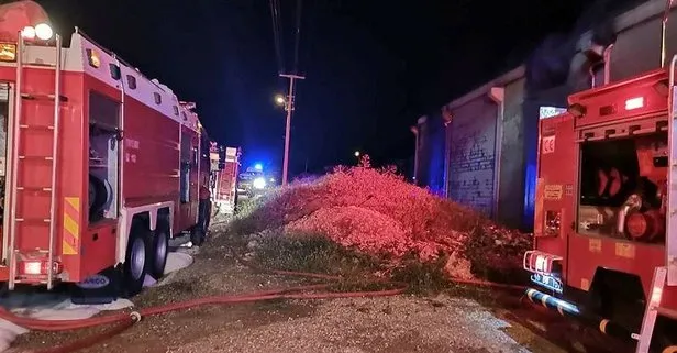 Kahramanmaraş’ta fabrika yangını! Korku dolu anlar