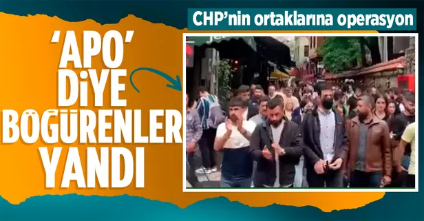 Kadıköy'de teröristbaşı Abdullah Öcalan lehine slogan atanlara operasyon! Gözaltına alındılar