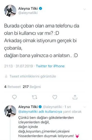 Aleyna Tilki, yine yaptı yapacağını... Arkadaş olmak için çoban arıyor! - 2
