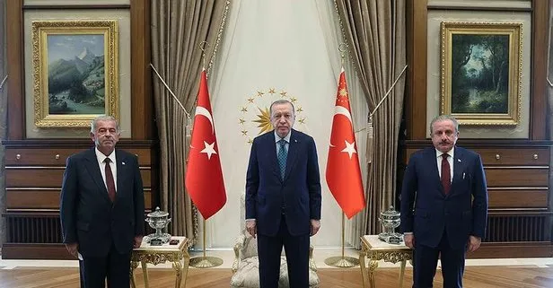 Son dakika: Başkan Erdoğan KKTC Cumhuriyet Meclisi Başkanı Sennaroğlu’nu kabul etti