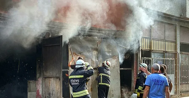 Tekirdağ Çorlu'da ikinci el eşya deposunda yangın!