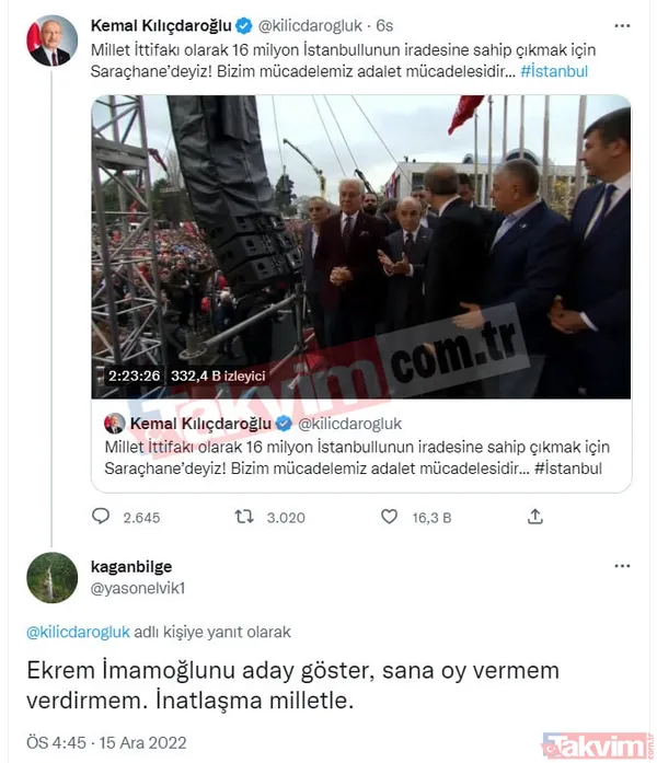 CHP'deki savaş Twitter'a taşındı! İmamoğlu yandaşlarından Kılıçdaroğlu'na peş peşe hakaret: "Köpek dışkısına verdiğim değer daha fazla" - 17
