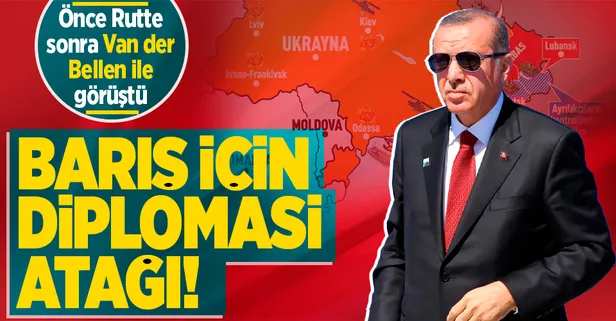 Başkan Recep Tayyip Erdoğan'dan Ukrayna diplomasisi: Mark Rutte ve Van der Bellen ile görüştü