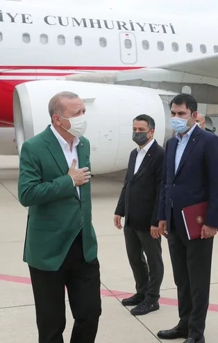 Son dakika: Başkan Erdoğan sel felaketinin yaşandığı Giresun'da