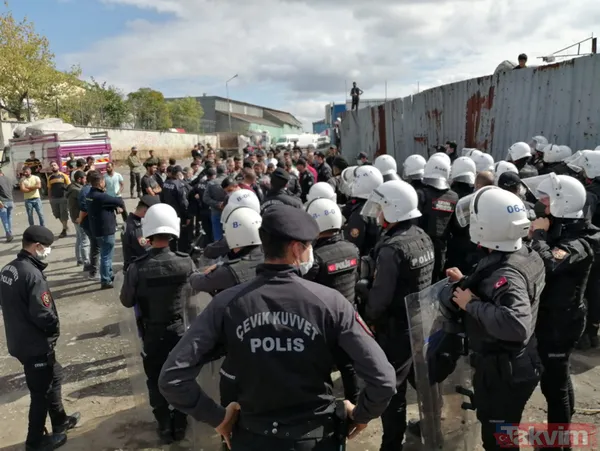 SON DAKİKA: Ümraniye'de ortalık karıştı! Ateşe verip polise taşlarla saldırdılar - 5