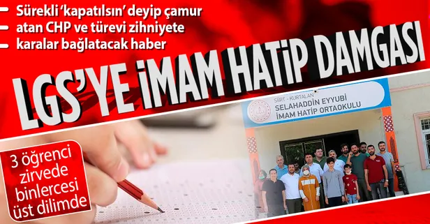LGS'ye 'imam hatip' damgası: 3 öğrenci zirveyi paylaştı, binlerce öğrenci üst dilimde yer aldı