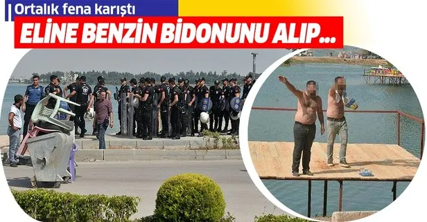 Adana’da ortalık karıştı! Zabıtaya saldırdılar polis müdahale etti