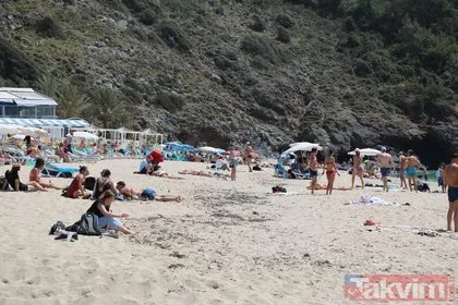 Alanya’da hava sıcaklıkları yükseldi! Plajlar doldu