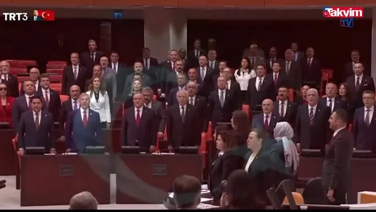 23 Nisan TBMM özel oturumunda DEM Partililer yine İstiklal Marşı'nı okumadı!