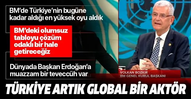 Son dakika: BM Genel Kurul Başkanı Volkan Bozkır’dan A Haber’de önemli açıklamalar