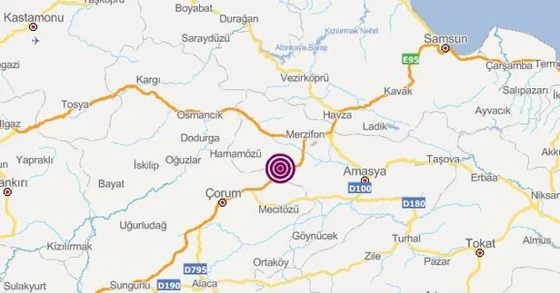 Son dakika: Amasya'da korkutan deprem! Çevre illerde de hissedildi-1