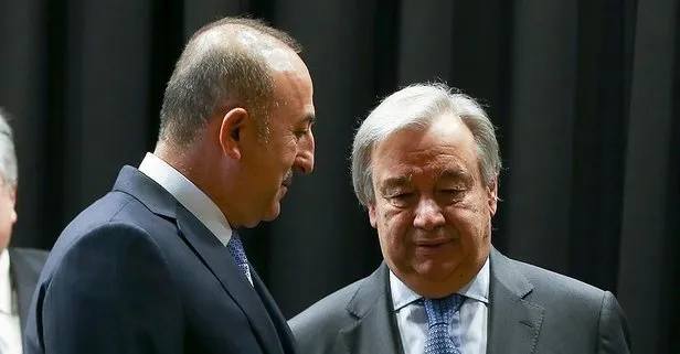 Son dakika: Dışişleri Bakanı Çavuşoğlu, BM Genel Sekreteri Guterres ile görüştü