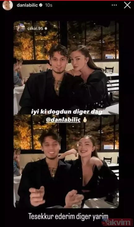 Danla Bilic gönlünü ünlü rapçi Çakal’a kaptırdı! Dudak dudağa pozları sosyal medyaya damga vurdu! “Diğer yarım...” - 22