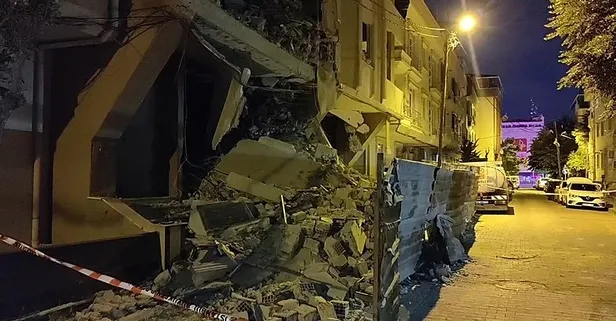Avcılar'da panik anları | 6 katlı binada kısmi çökme: Çevresindeki binalar tahliye edildi