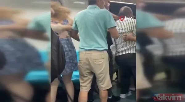 Ortalık savaş alanına döndü: Marmaray'da tekmeler yumruklar havada uçuştu | İşte o anlar... - 1