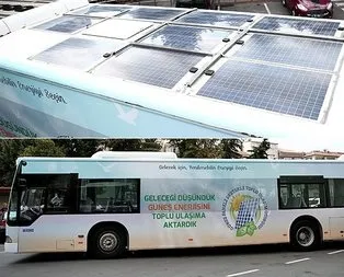 İETT’den güneş enerjisi kullanan otobüs