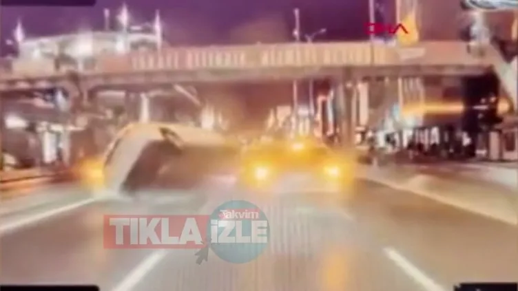 Avcılar D-100'de feci kaza kamerada!