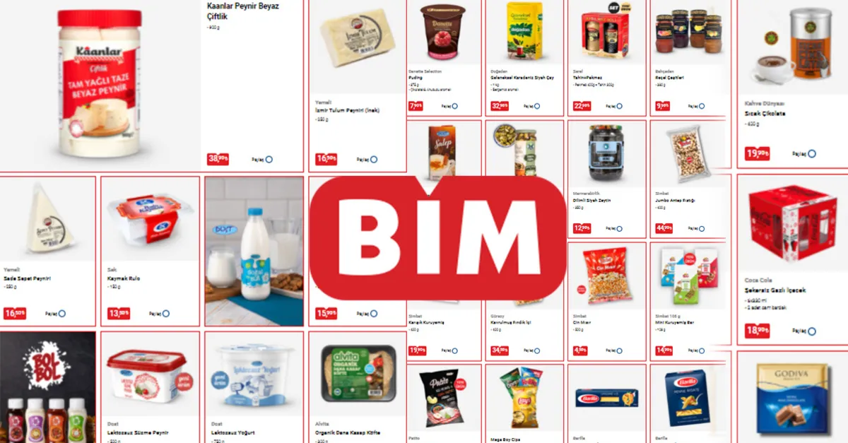 Pazartesi geldi BİM güncel indirimli ürünlerini sergiledi! Fiyatlarda harekete geçildi! Yeni aktüel ürünler kataloğunda gıda ürünleri 6,50 TL’den...