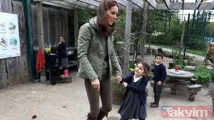 Kate Middleton’dan okul ziyareti! Küçük kızın sorusuna verdiği cevap çok konuşulacak