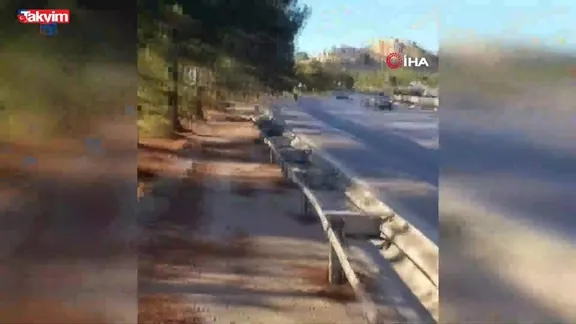 Kaskı sayesinde ölümden döndü