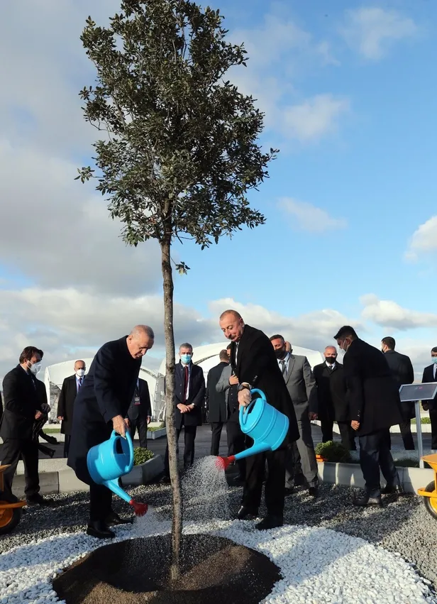 Başkan Erdoğan Azerbaycan'da Akıllı Tarım Kampüsü'nün temel atma törenlerine katıldı-5