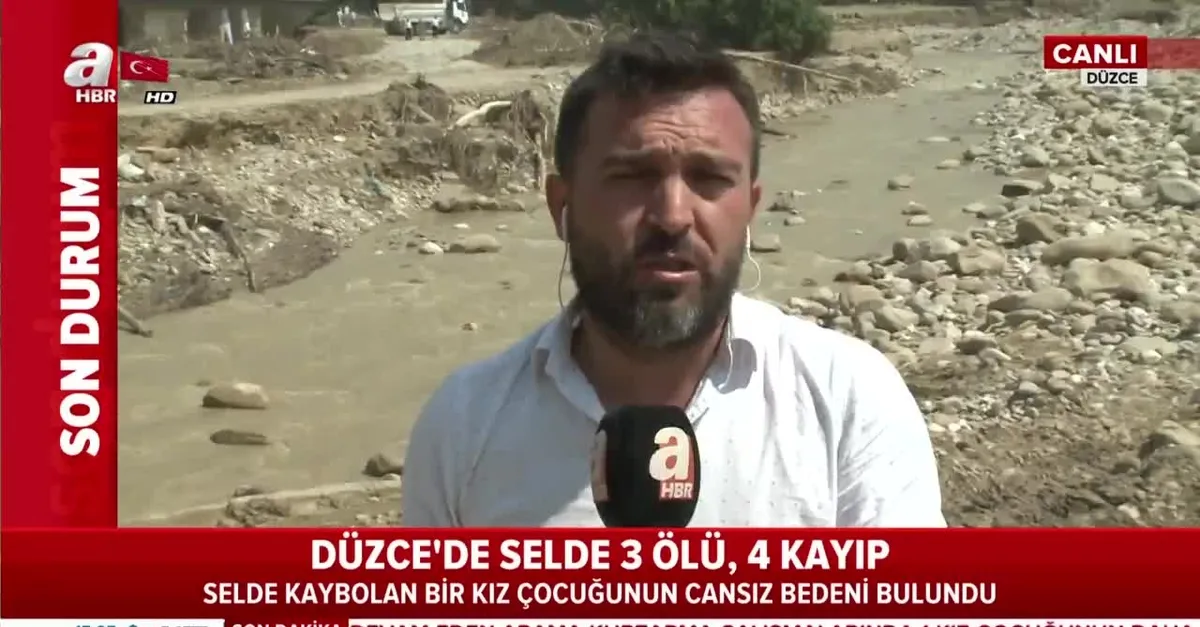 Düzce'deki sel felaketinden acı haber! Bir kişinin daha cansız bedenine ulaşıldı