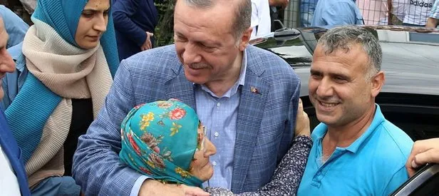 Artvin’de Cumhurbaşkanı Erdoğan’a sevgi seli