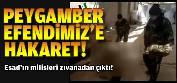 Peygamber Efendimiz’e  hakaret