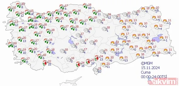 HAVA DURUMU | Meteoroloji uyardı! Yurt genelinde yağış bekleniyor! - 14