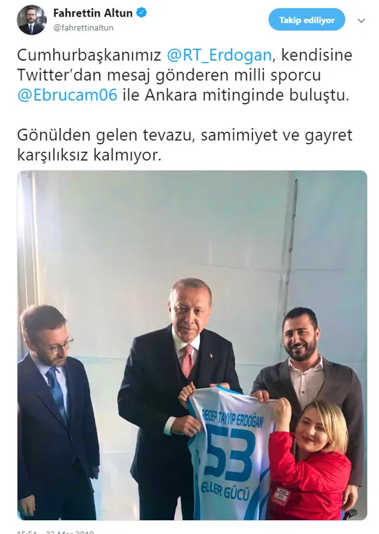 Başkan Erdoğan, Ebru Çam ile Ankara mitinginde buluştu-1