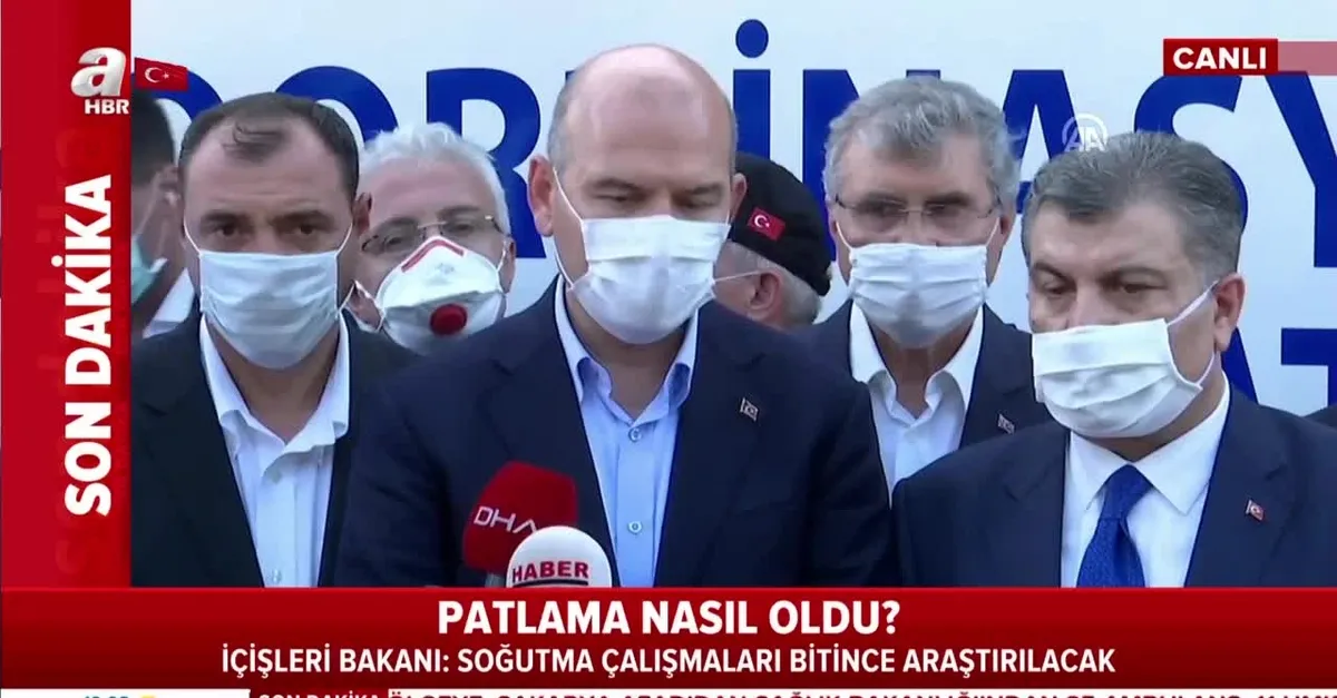 Bakan Soylu'dan Sakarya'daki patlamaya ilişkin açıklama!