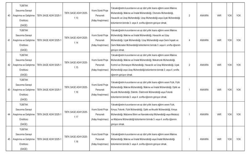 TÜBİTAK başvuru şartları ve kadrolar: TÜBİTAK'tan dev personel alımı başladı-4