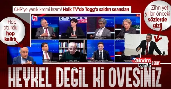 CHP Togg’u hedef almaya devam ediyor! Halk TV’de sırayla saldırdılar... Mustafa Adıgüzel ve Emin Çapa