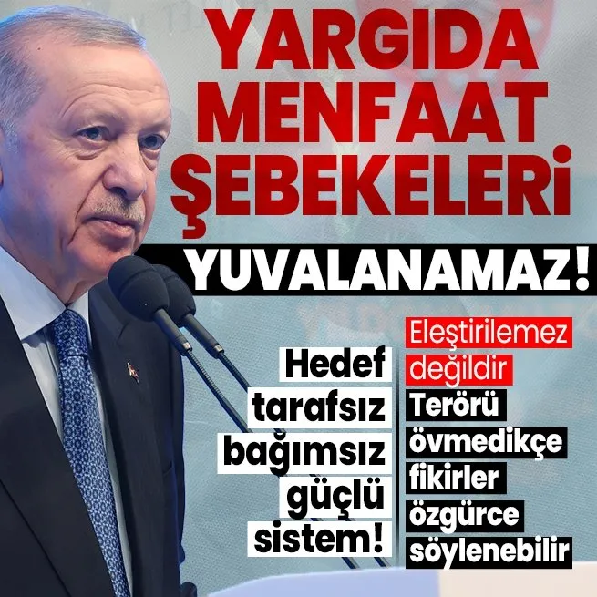 Başkan Erdoğandan İdari Yargı Günü ve Danıştayın 156. Kuruluş Yıl Dönümü Töreninde önemli açıklamalar