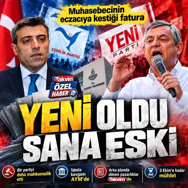 Eski CHPlilerin tabela kavgası mahkemeye düştü! YENİ Partinin ismine itiraz AYMde: Perde arkası TAKVİMde