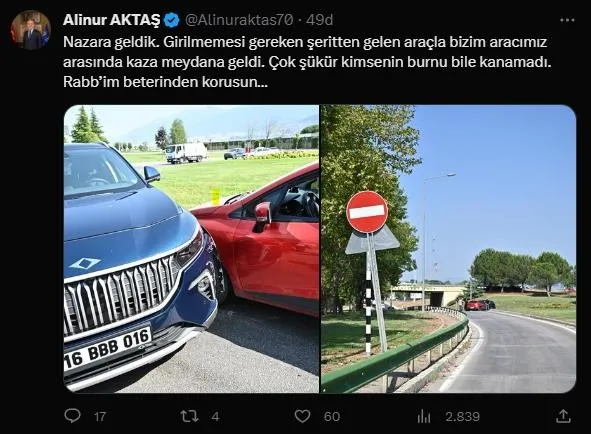 Bursa Büyükşehir Belediye Başkanı Alinur Aktaş'ın TOGG’u kaza yaptı-3