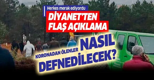Diyanet'ten koronavirüsten ölenlerle ilgili flaş açıklama!