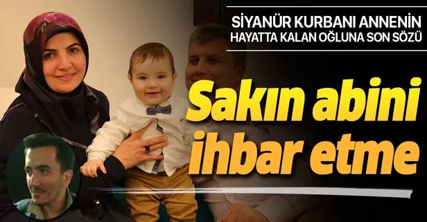 Sakın abini ihbar etme