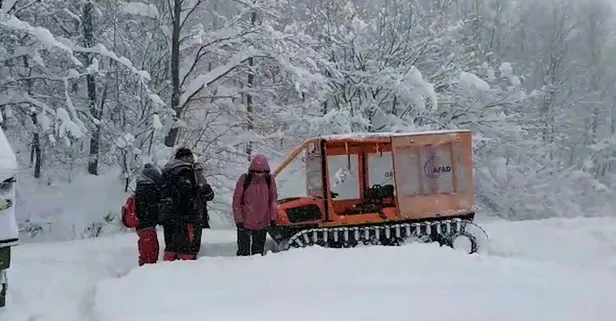 Mahsur kalan 20 kampçıyı AFAD kurtardı