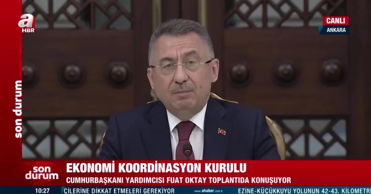Cumhurbaşkanı Yardımcısı Fuat Oktay: Enflasyonda yılın ikinci yarısında olumlu gelişmeler öngörüyoruz