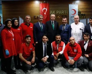 Erdoğan’dan kan bağışçılarına ziyaret