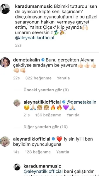 Aleyna Tilki'nin yeni klibine Demet Akalın'dan övgü-7