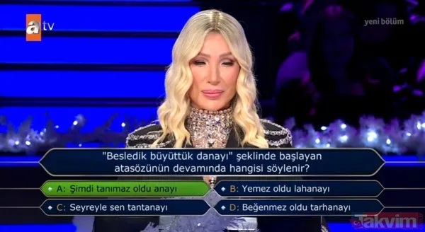 Kim Milyoner Olmak İster'de Seda Sayan'dan yarım milyonluk soruda beklenmedik hamle! Telefon jokerinde Enis Arıkan var - 6