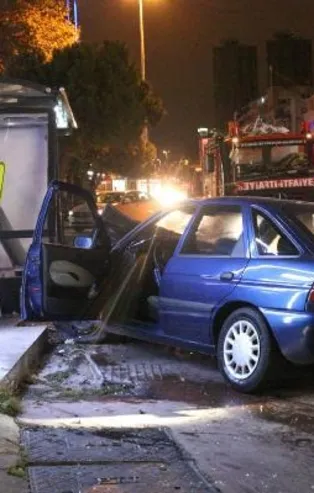 Beşiktaş'ta korkutan kaza: 2 kişi yaralandı