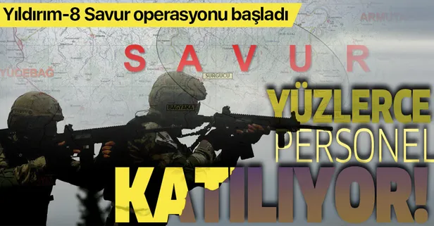 Son dakika: Mardin'de Yıldırım-8 Savur operasyonu başladı