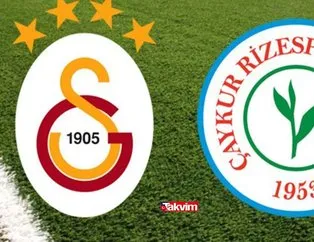 Çaykur Rizespor - Galatasaray maçı saat kaçta, hangi kanalda?