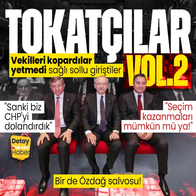 CHPyi koparan küçük ortaklar CHPye salladı! Bir Ahmet Davutoğlu bir Ali Babacan: Seçim kazanmaları mümkün mü ya